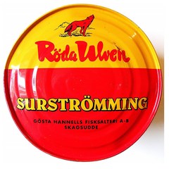 Roda Ulven 수르스트릐밍 300g Surstromming Roda Ulven 300g tin (fermented herring), 1개