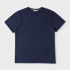 빠니깔레 반소매 코튼 자수 포켓 티셔츠 S-ITEE01