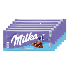 milka 알프스 우유 밀카 초콜릿 버블리, 100g, 6개