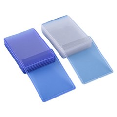 도나토르 투명 탑로더 블루 포카 포커 포토카드 보호필름 슬리브 케이스, 투명50매