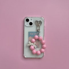 Strawberry bubble gum keyring 구슬 키링 에어팟 핸드폰 스트랩, 키링만 구매, 1개