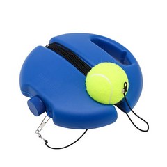 테니스 트레이너 리바운드 볼 솔로 테니스 자체 학습 연습 트레이너 기어 스 보드 키트가있는 얽힘 방지 훈련 도구, 파란색