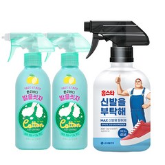 온더바디 발을씻자 코튼 풋샴푸 385ml 2개 + 홈스타 신발을 부탁해 500ml 1개, 레몬