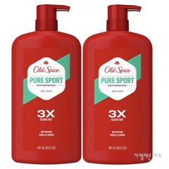 올드스파이스 바디워시 퓨어 스포츠 펌프 대용량 887ml 2개 Old Spice Pure Sport Body Wash for Men