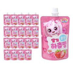 해호 캐치티니핑 딸기 퐁당 하츄핑 음료수 100ml, 20개