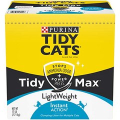 Purina Tidy Cats LightWeight Clumping Cat Litter; Tidy Max Instant Action Multi Cat Litter - 17 lb., 1, 기타