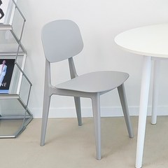 [카미코코] 플라스틱 카페 사출 식탁 인테리어 디자인 의자, 2) 그레이, 1개