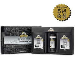 명품 소금 김막동 토판염 선물세트(5년숙성 가는입자 500g x2개/200g x1개)