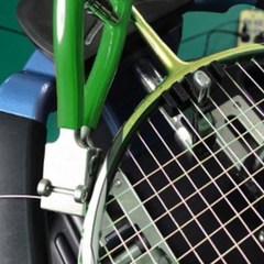 기필코스트링머신 테니스 배드민턴 스쿼시 라켓 스포츠 스타팅 클램프 휴대용 스타터 스트링 머신 4 스프링 액세서리, [03] green, 03 green