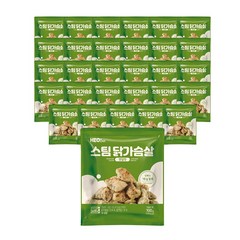허닭 [본사당일출고] 스팀 닭가슴살 깻잎맛 100g(1팩당160kcal), 100g, 30팩