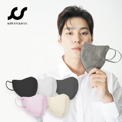 100% 국내 제작 김국산 KF94 여름용 마스크 25매, 씬핏 블랙 25매, 대형, 블랙