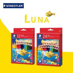 스테들러 루나 점보 색연필 12색 24색 드로잉 어린이 문구 세트 139C12/C24, 24색(139C24)