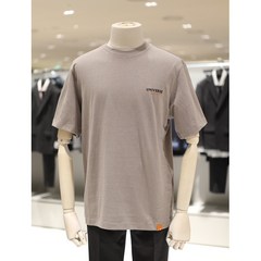 [앤드지] 그레이 레터링 코튼 반팔 티셔츠 BLC2TR3501-GR