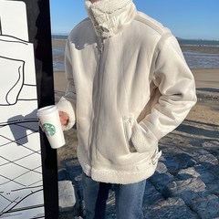 맨즈셀렉터 남자 겨울 오버핏 양털 무스탕자켓