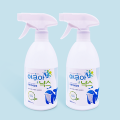 아쿠아낙스 500ml 다목적 세정제 (살균 탈취 세정) 시계세척제 전해수 알칼리이온수, 500ml x 2개, 1개