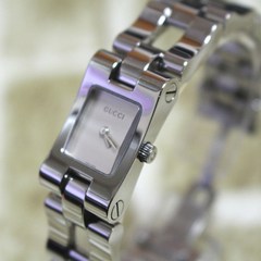 GUCCl [스와니]정품 신품 2305L 실버 여성용 메탈밴드 손목시계, 사진참조