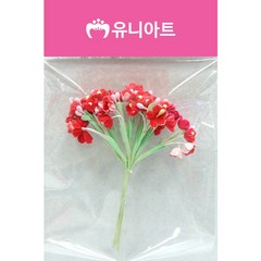 유니아트 물망초꽃, 6개, 빨강