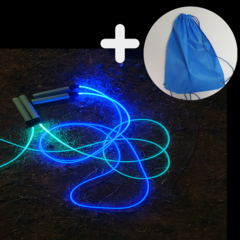 [스포츠백 증정] 야광 발광 네온 LED 일루미네이트 불빛 줄넘기, 블루, 1개