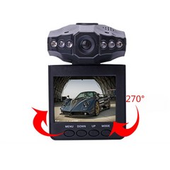 페달 블랙박스 자동차 풋 급발진 브레이크 자동차 DVR 대시캠 FHD 1080P 6 IR LED 나이트 비전 360 도 회전 자동 등록기 캠코더 카메라, 기본