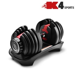 K4스포츠아몸디 K4-66 무게조절덤벨세트15단계 아령덤벨세트, 24kg, 1개