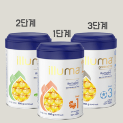 일루마 골든드롭 프리미엄분유 강남분유 1~3단계 분유/유아식 900g X1통, 2단계 분유 X 1통, 1개