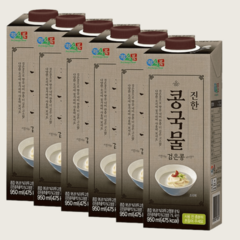 정식품 진한 콩국물 검은콩 950ml 3팩