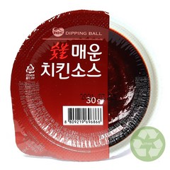 푸드올마켓_ 동원홈푸드 디핑볼 숯불매운치킨소스 한박스(30g x 32ea), 1개, 단품