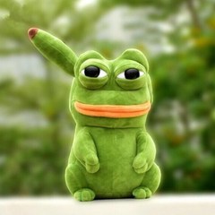[S|F] 슬픈 개구리 페페피카츄 인형 쓸모없는이벤트선물25cm, 플라스틱 눈, 25cm