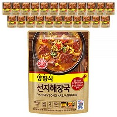 오뚜기 양평식 선지해장국 500g, 6개