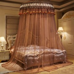 아기 침대 캐노피 침대 커버 모기장 커튼 침구 로맨틱 아기 소녀 라운드 돔 텐트 코튼, o, 1.8x2.2m 침대