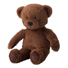 이케아 브라운 테디베어 곰 인형 귀여운 선물 침대 강아지 소품, 30-39cm, A