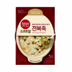 [푸드득]CJ 비비고 전복죽 280g 18입 대용량 업소용 사무실 간식 식자재, 18개