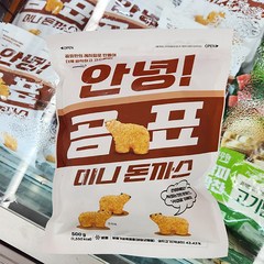 곰표 미니 돈까스 500g x 1개, 종이박스포장