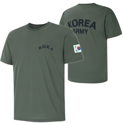 국내생산 쿨링 ROKA 로카 반팔티 카키 2매입 [2P]