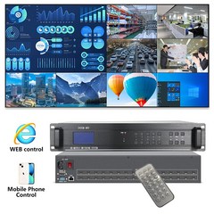 HDMI 스마트 매트릭스 비디오 스위처 EDID 블루레이 DVD 전문 오디오 월 컨트롤러 스플리터 1080P60Hz 4x4 8x8 8x6 16x16, [01] 4in 4out, [01] NO network control