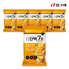 빙그레 더단백 팝칩 군옥수수맛, 44g, 6개
