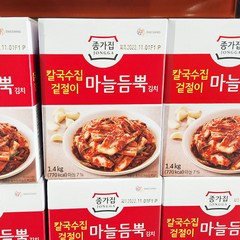 종가집 종가집 칼국수집 겉절이 마늘김치 1.4kg, 종이박스포장, 1개