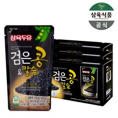 삼육두유 검은콩&칼슘 검은콩두유 파우치, 190ml, 60개