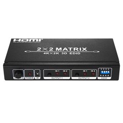 NEXT 2202HDM 2대2 HDMI MATRIX 스위치 3D HDCP지원 EDID 리모컨IR, 1개