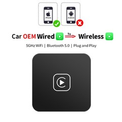 애플 카플레이 안드로이드오토 무선 동글 블루투스 미러링 차량용 자동차 wifi, 단일옵션, Carplay