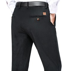 남성 가을겨울 기모 골덴바지 캐주얼 정장 루즈핏 일자 팬츠 Men's casual pants