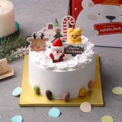 크리스마스 (미니초코데코) 케이크 만들기 세트 -(희망배송일과 휴대폰번호 배송메모 작성) 키트 DIY 생일, 크리스마스 (미니초코데코) / 초코시트 변경