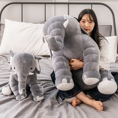 토이웍스 KC정품 행복코끼리 수면 애착 인형 80cm, 선택옵션:기본