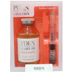 Dermaline 솔루션 살몬 앰플 연어 PDRN 미백 주름 피부톤 개선 MTS 에센스, 1set, 35ml