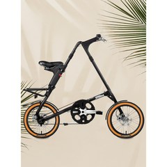 스트라이다 5.1 QR+무광블랙 부산 미니벨로 삼각형 접이식 출퇴근 여행 자전거, 블랙