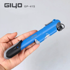 GIYO GP-41S 자전거 미니 휴대용 펌프 게이지타입, 검정, 1개