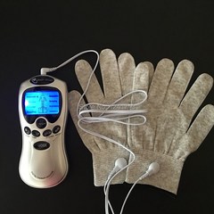 저주파안마 복근안마기 손 완화 마사지 기계 전기 디지털 섬유 전극 장갑