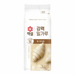 백설 강력 밀가루, 1kg, 4개