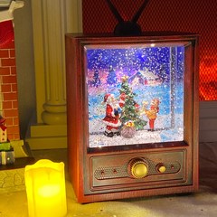 아날로그 TV 크리스마스 오르골 무드등, 산타