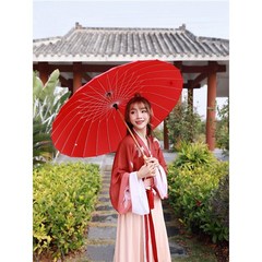 빈티지 일본 전통 나무 고급 우산 초경량 장마 장우산
